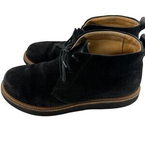 Samuel Hubbard Women Size 7.5 Shoe Black Suede Vibram Lace Up Chukka Ankle Boot